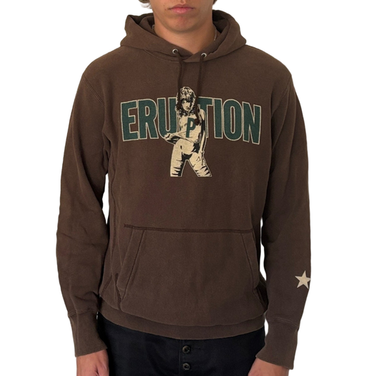 HYSTERIC GLAMOUR ERUPTION HOODIE BROWN [M]