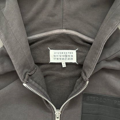MAISON MARGIELA STEREOTYPE ZIP-UP HOODIE GREY [M]