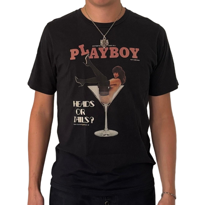 HYSTERIC GLAMOUR PLAYBOY HEADS OR TAILS TEE [M]