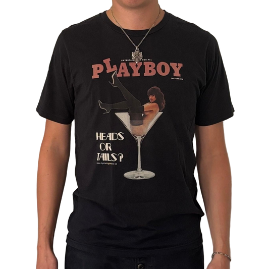 HYSTERIC GLAMOUR PLAYBOY HEADS OR TAILS TEE [M]