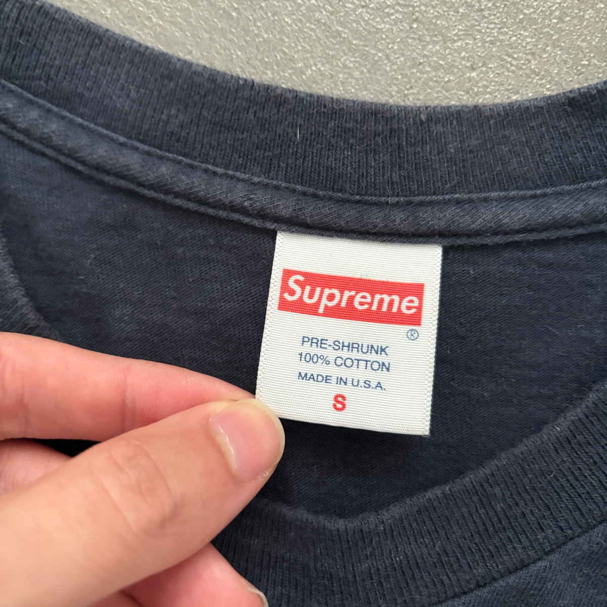 SS17 SUPREME MARVELOUS CLOTHES TEE NAVY [S]
