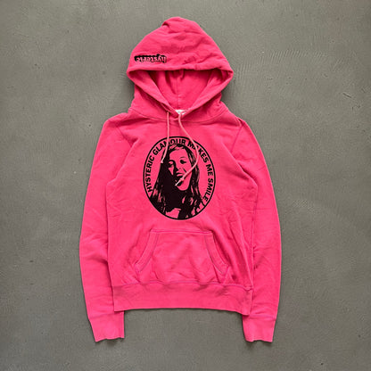 HYSTERIC GLAMOUR MAKES ME SMILE HOODIE PINK [S]