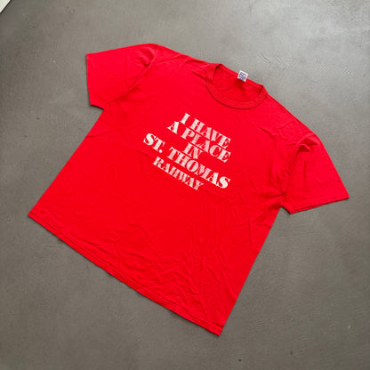 90S ST. THOMAS FADED TEE | RUSSELL ATHLETIC TAG [XL]