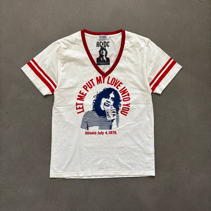 HYSTERIC GLAMOUR ACDC V-NECK TEE [M]