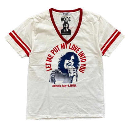 HYSTERIC GLAMOUR ACDC V-NECK TEE [M]