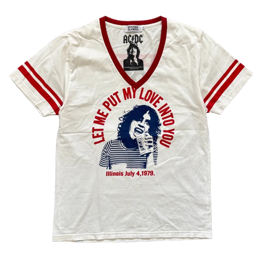 HYSTERIC GLAMOUR ACDC V-NECK TEE [M]