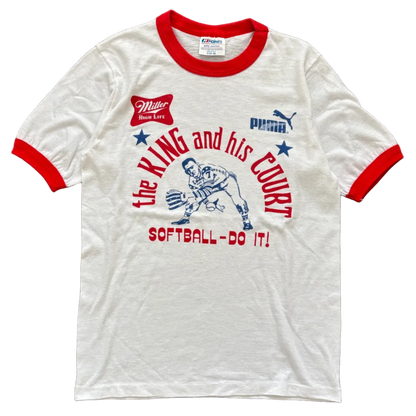 80S PUMA SOFTBALL RINGER TEE | HANES POLY-COTTON [S]
