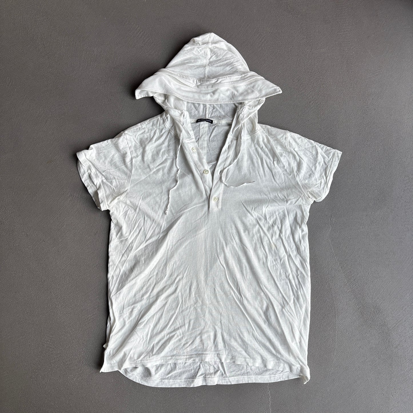 ANN DEMEULEMEESTER HOODED TOP [M]