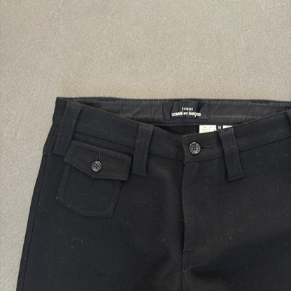 AD2008 COMME DES GARCONS TRICOT WOOL PANTS BLACK [M]
