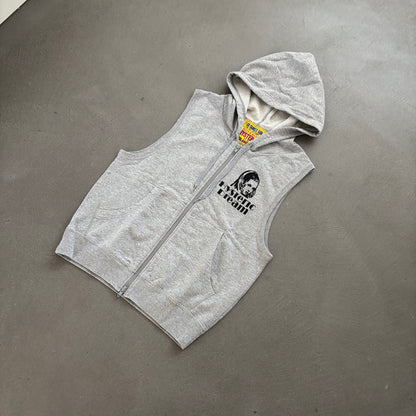 HYSTERIC GLAMOUR SLEEVELESS HOODIE GREY [S]