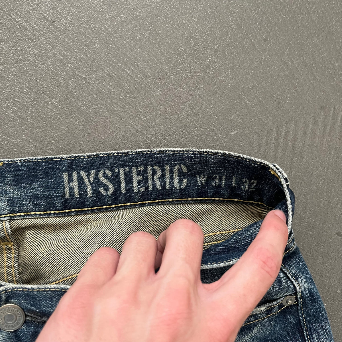 HYSTERIC GLAMOUR STUDDED SELVEDGE DENIM #37 [W31]