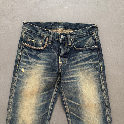 HYSTERIC GLAMOUR FADED STUDDED DENIM [W28]