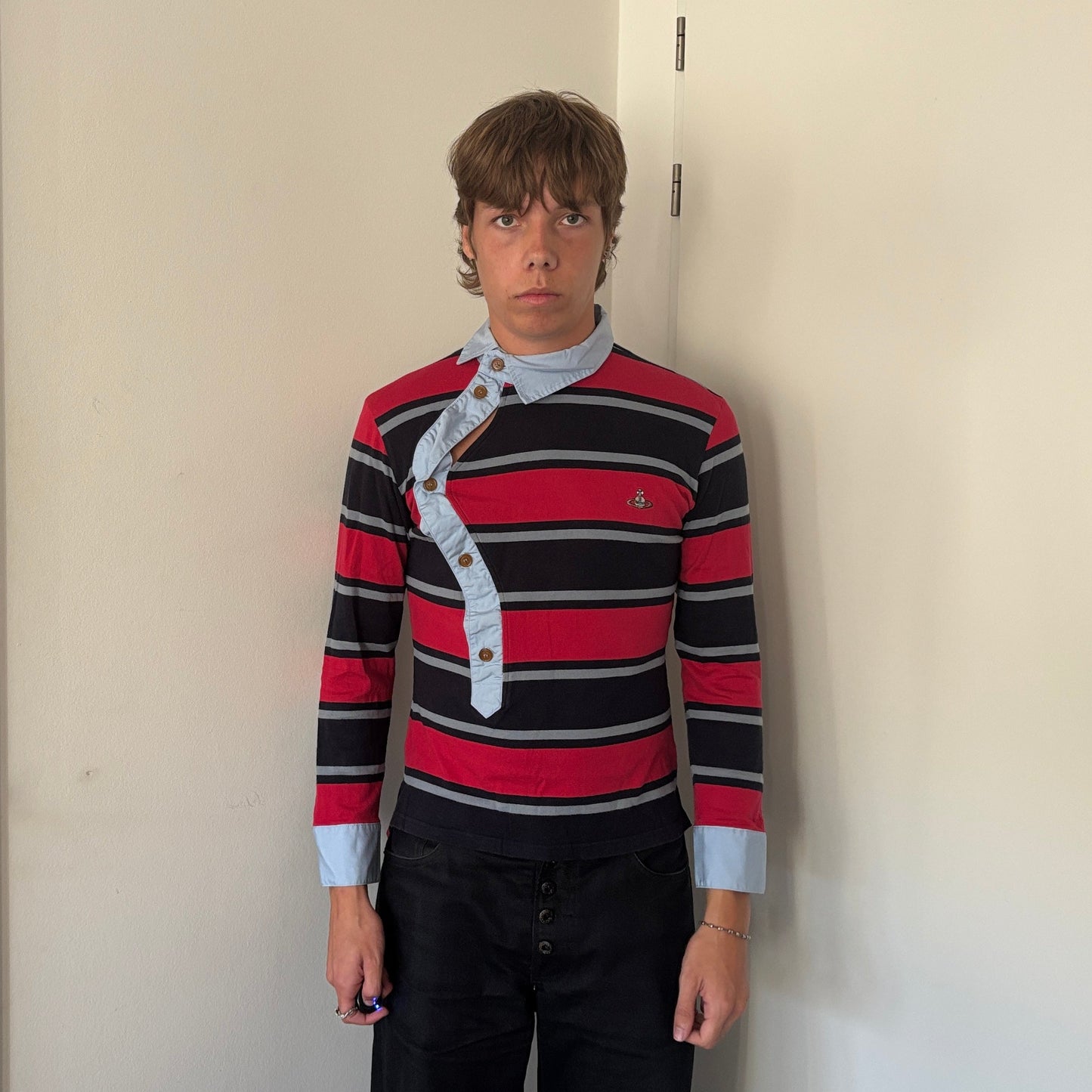 VIVIENNE WESTWOOD ASSYMETRICAL POLO [S]