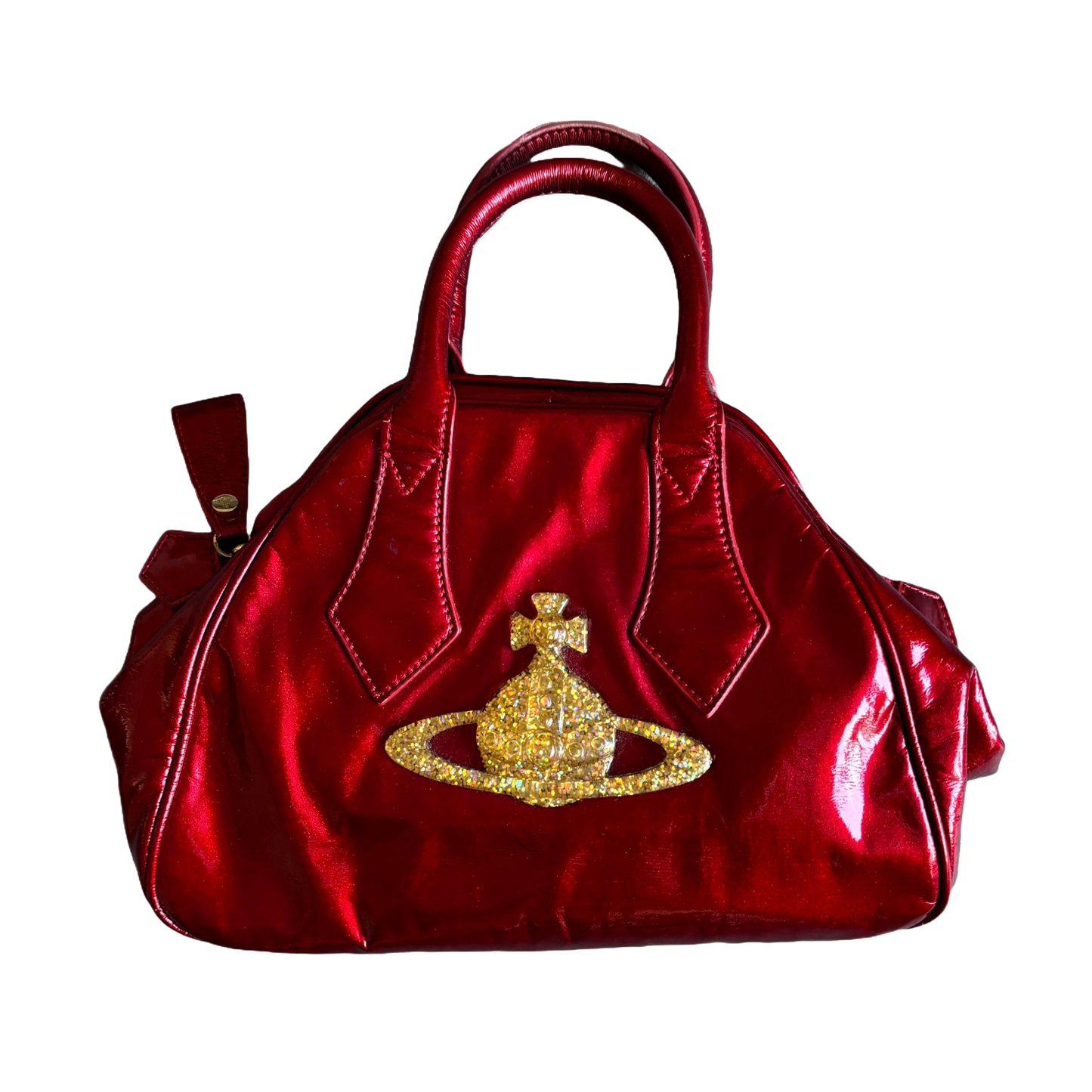 VIVIENNE WESTWOOD ORB HANDBAG RED