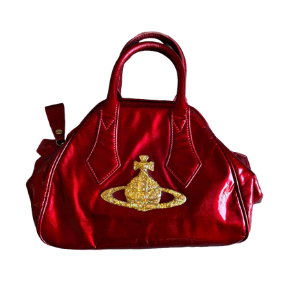 VIVIENNE WESTWOOD ORB HANDBAG RED