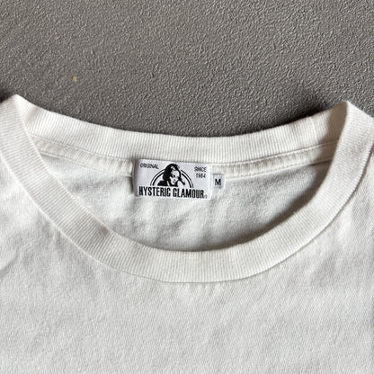 HYSTERIC GLAMOUR SPELLOUT TEE WHITE [M]