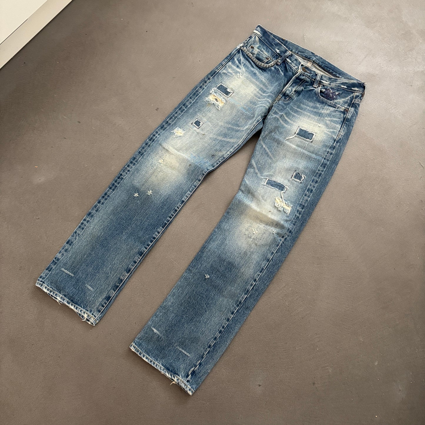 HYSTERIC GLAMOUR STUDDED SELVEDGE DENIM #12 [W30]
