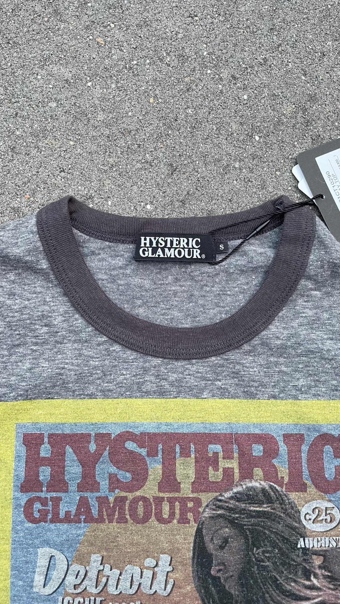 HYSTERIC GLAMOUR TEE GREY NEW [S]