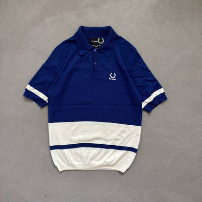 RAF SIMONS X FRED PERRY WOOL POLO BLUE [M]
