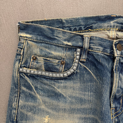 HYSTERIC GLAMOUR STUDDED SELVEDGE DENIM #28 [W32]