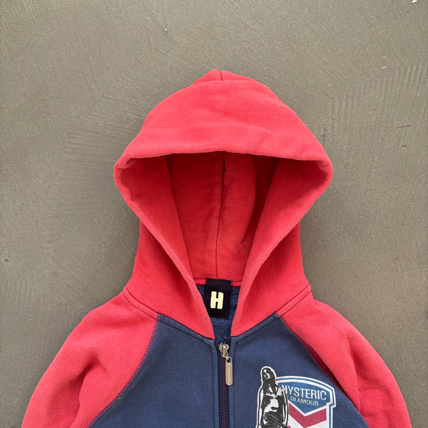 90S HYSTERIC GLAMOUR USA ZIP HOODIE [S]