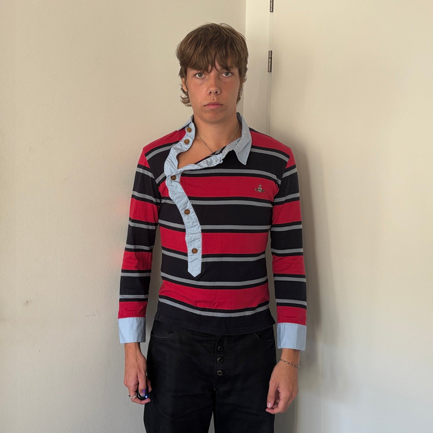 VIVIENNE WESTWOOD ASSYMETRICAL POLO [S]