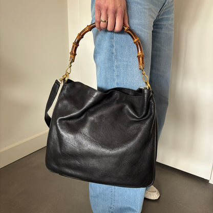 GUCCI BY TOM FORD BAMBOO LEATHER BAG