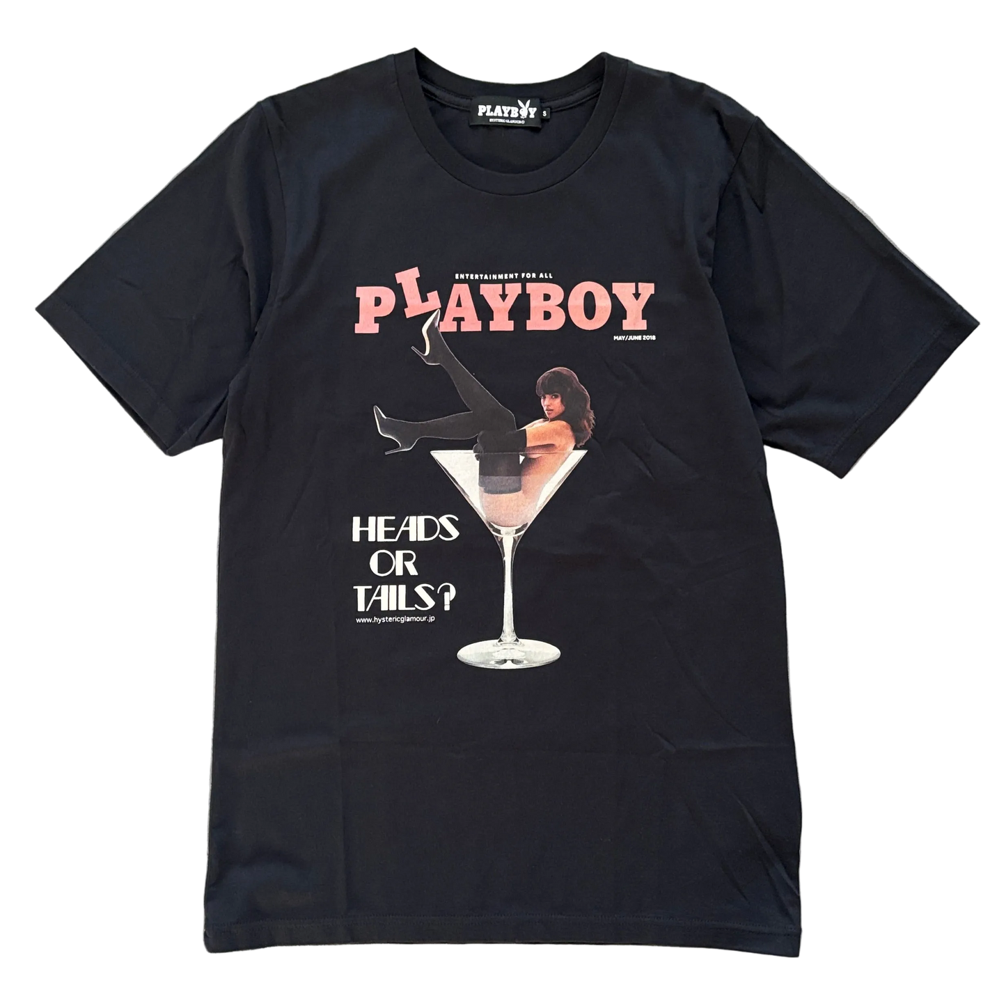 HYSTERIC GLAMOUR PLAYBOY TEE BLACK [M]