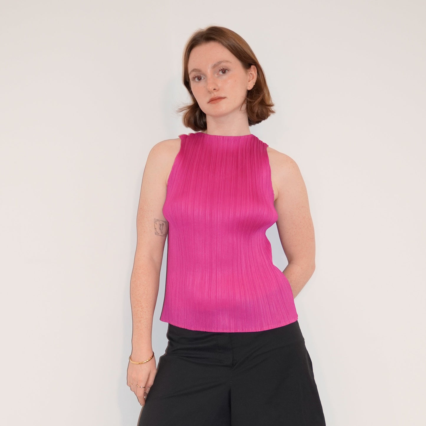 ISSEY MIYAKE PLEATS PLEASE TANKTOP PINK [M]