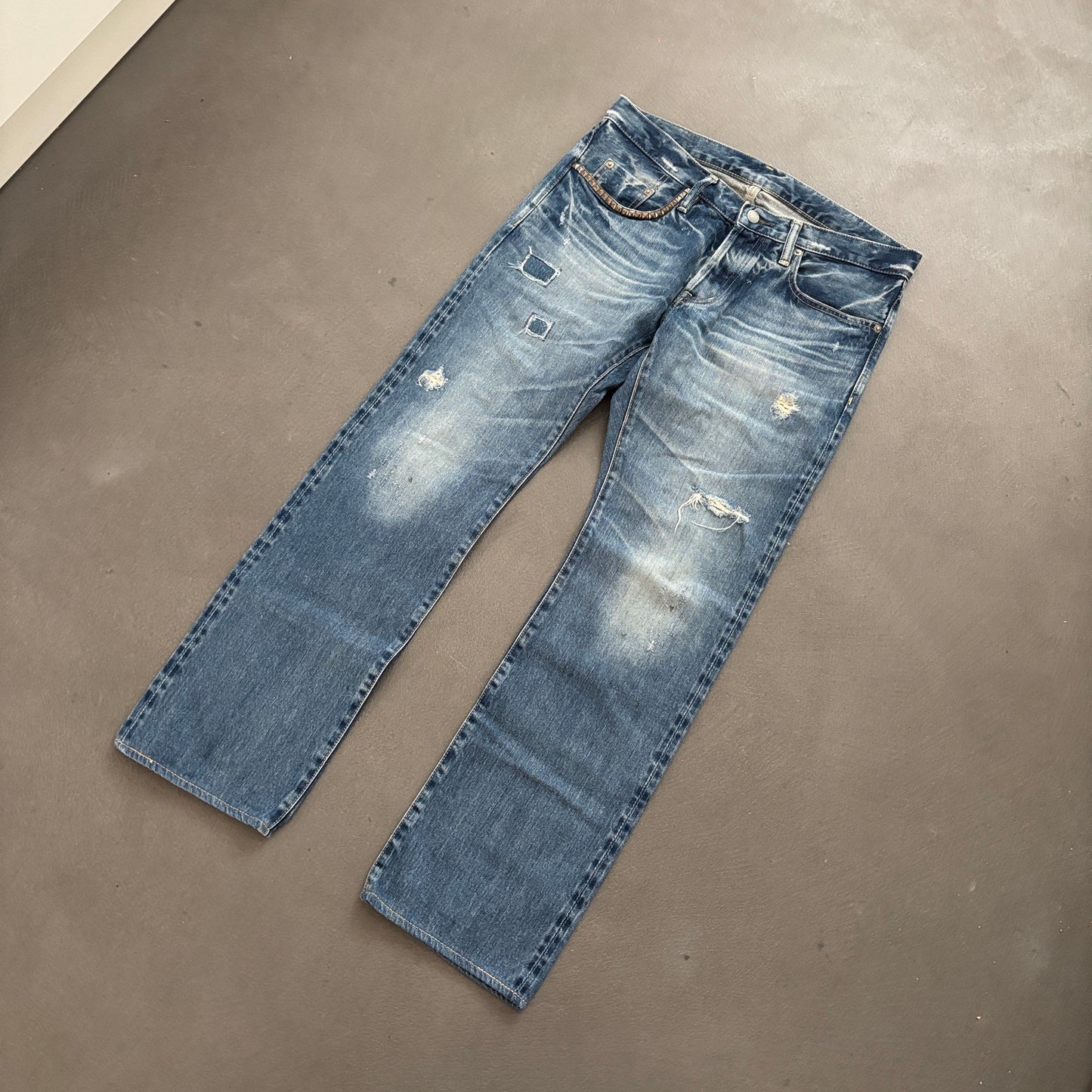 HYSTERIC GLAMOUR STUDDED SELVEDGE DENIM #16 [W34]