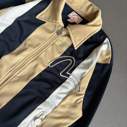 EVISU ATHLETIC ZIP-UP NAVY CREME [M]