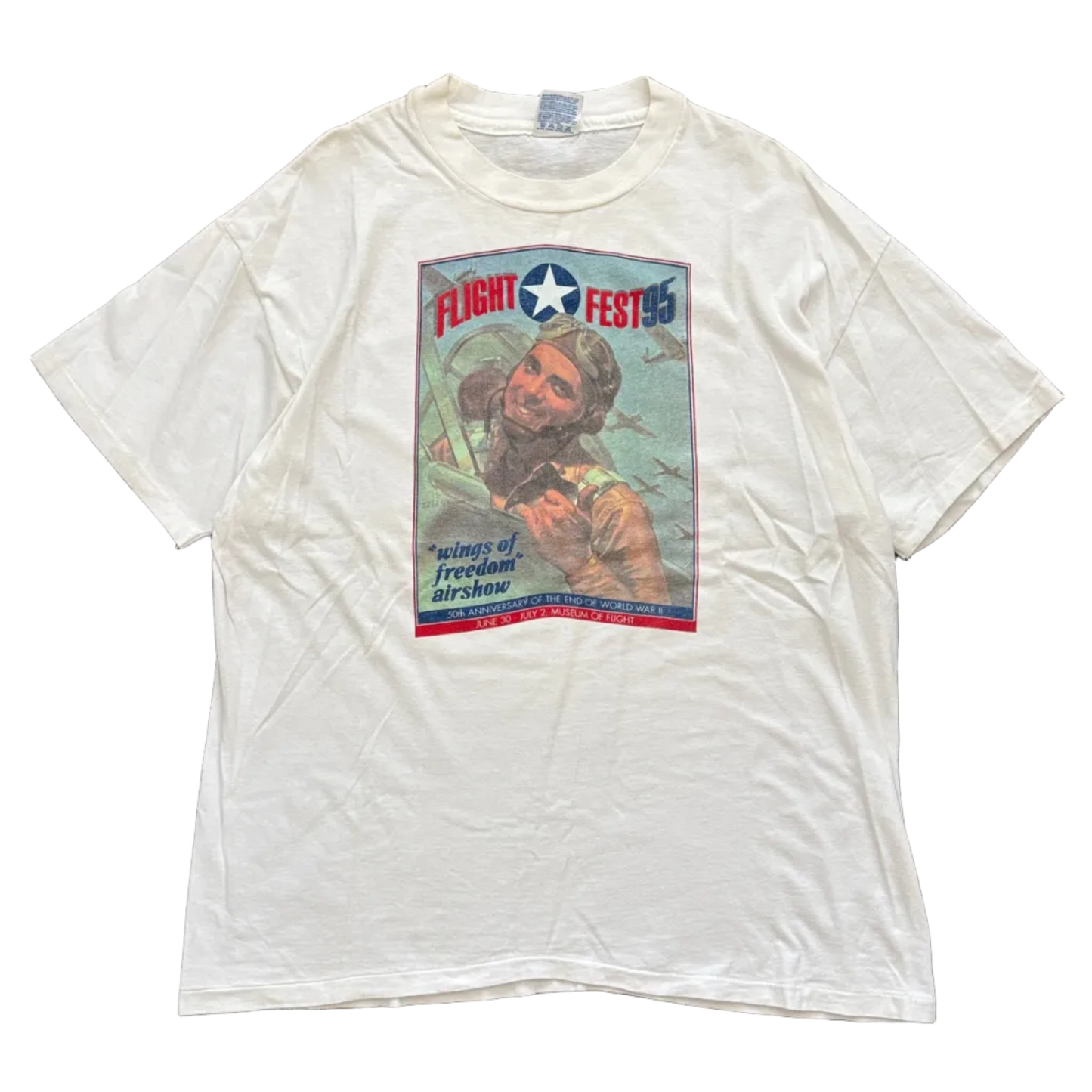 1995 FLIGHT FEST 95 | HANES BEEFY TAG [XL]