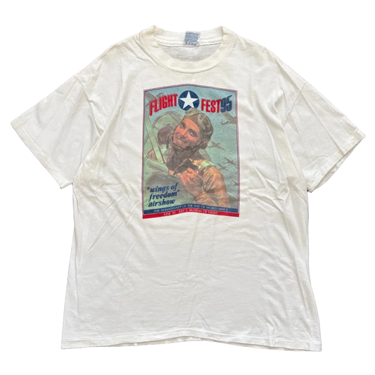 1995 FLIGHT FEST 95 | HANES BEEFY TAG [XL]
