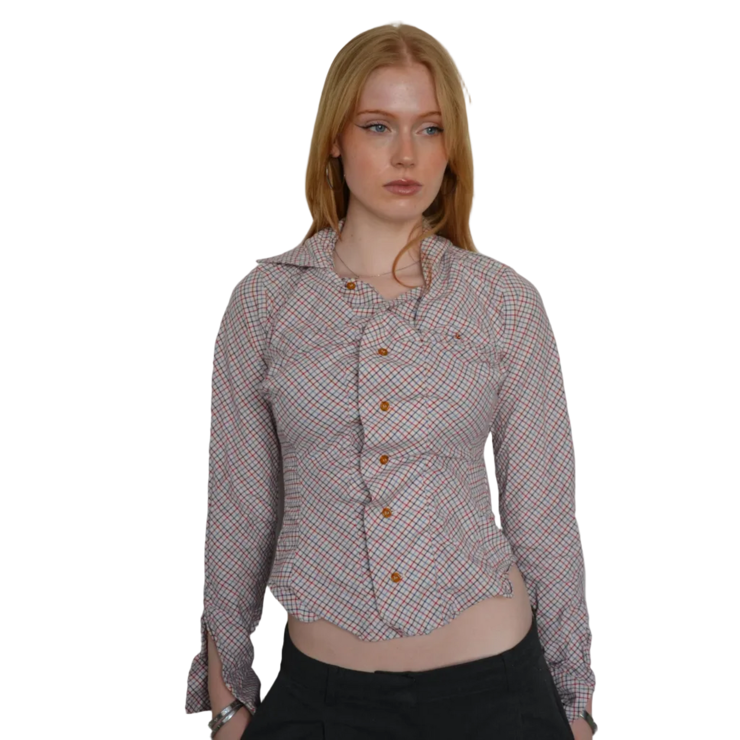 VIVIENNE WESTWOOD RUFFLED BLOUSE [M]