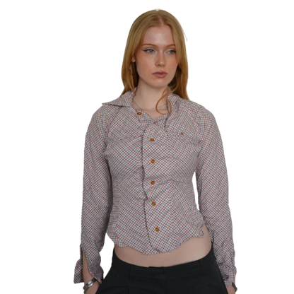 VIVIENNE WESTWOOD RUFFLED BLOUSE [M]