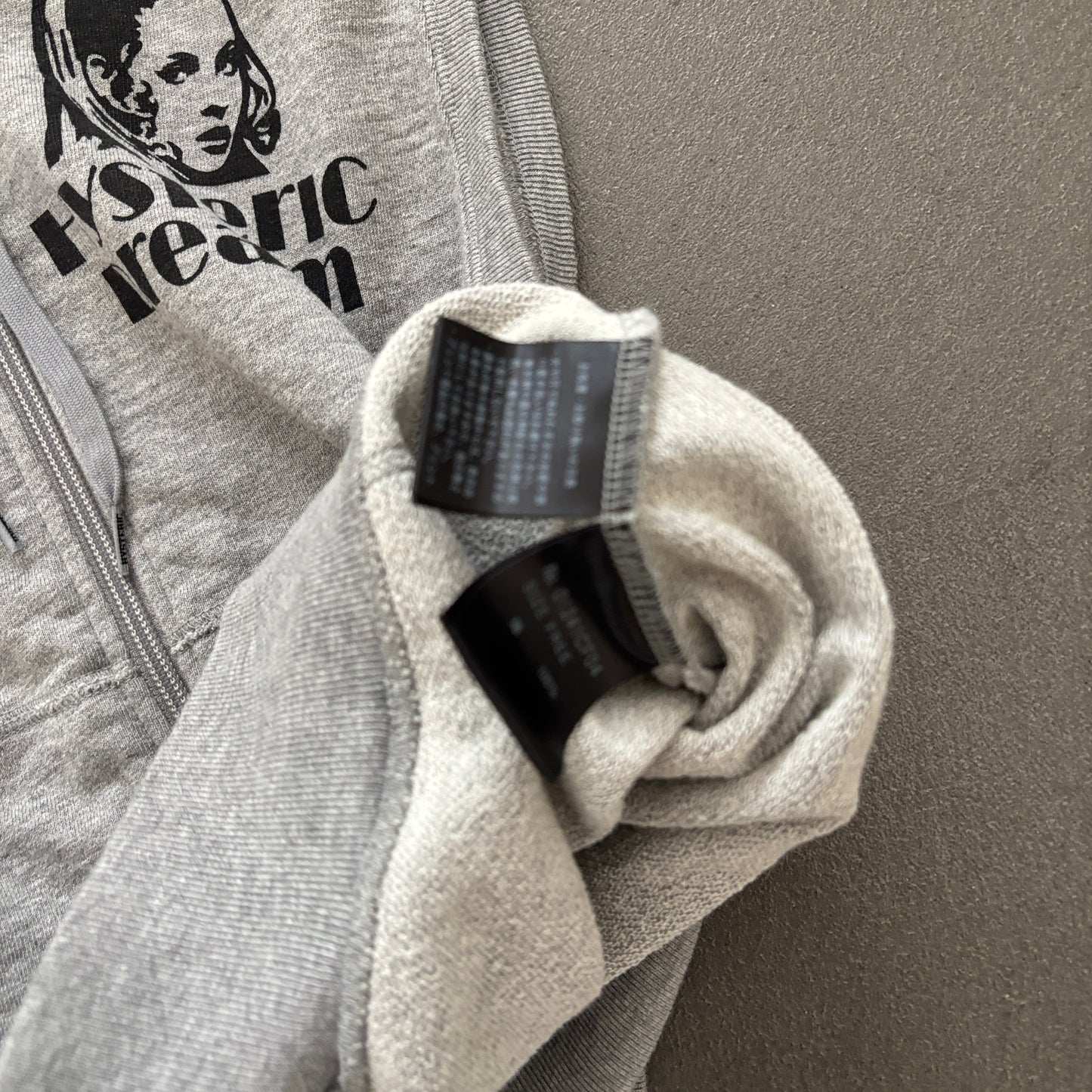 HYSTERIC GLAMOUR SLEEVELESS HOODIE GREY [S]