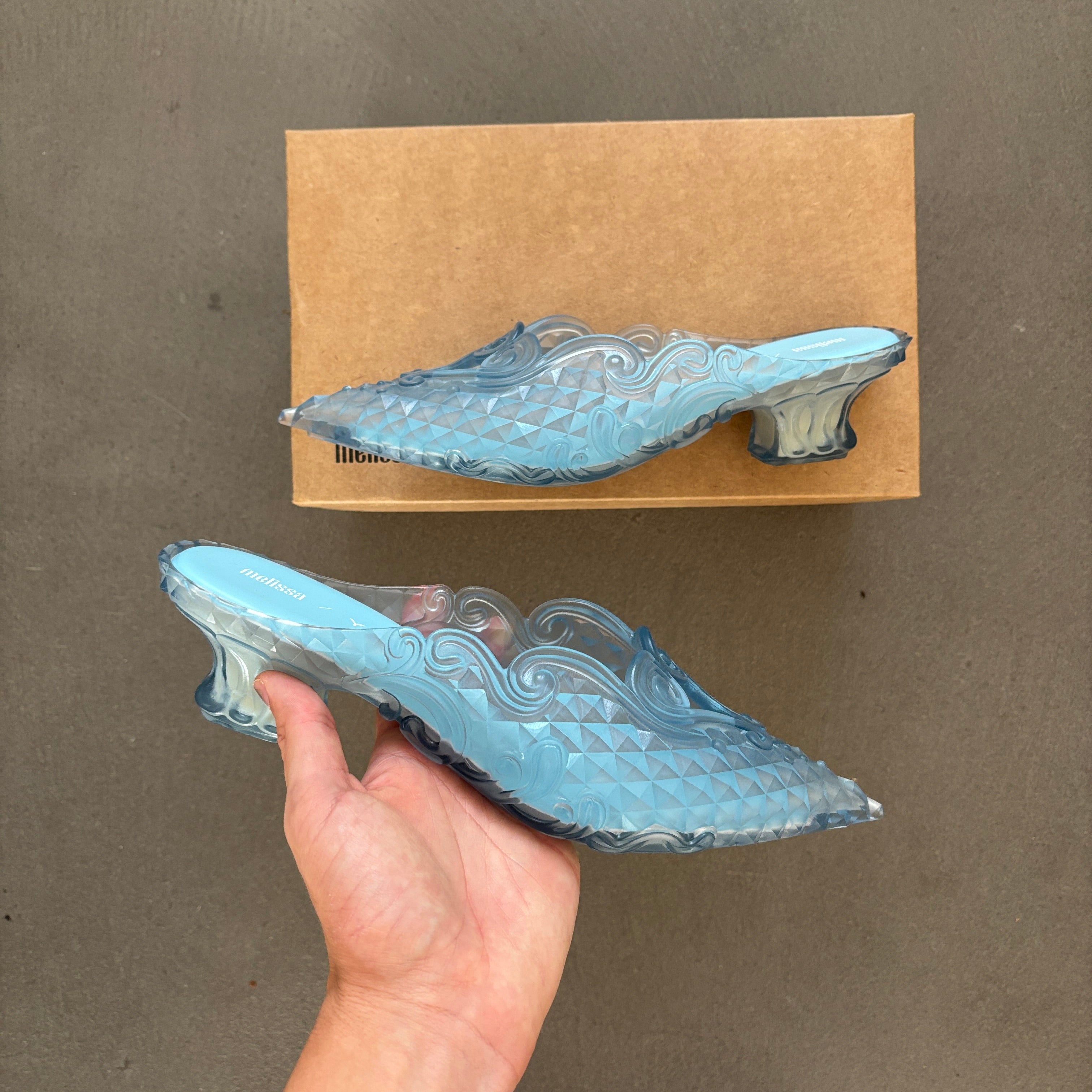 Y/PROJECT X MELISSA COURT SHOE MULES AZULE [NEW] – TOMVINTAGE