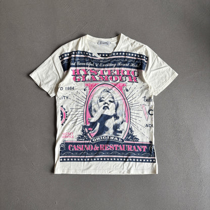 HYSTERIC GLAMOUR CASINO TEE WHITE [M]