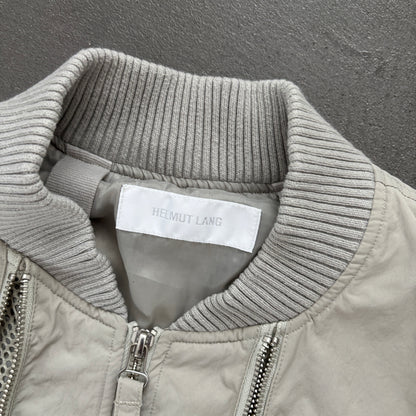 HELMUT LANG ZIP NYLON BOMBER JACKET [M]