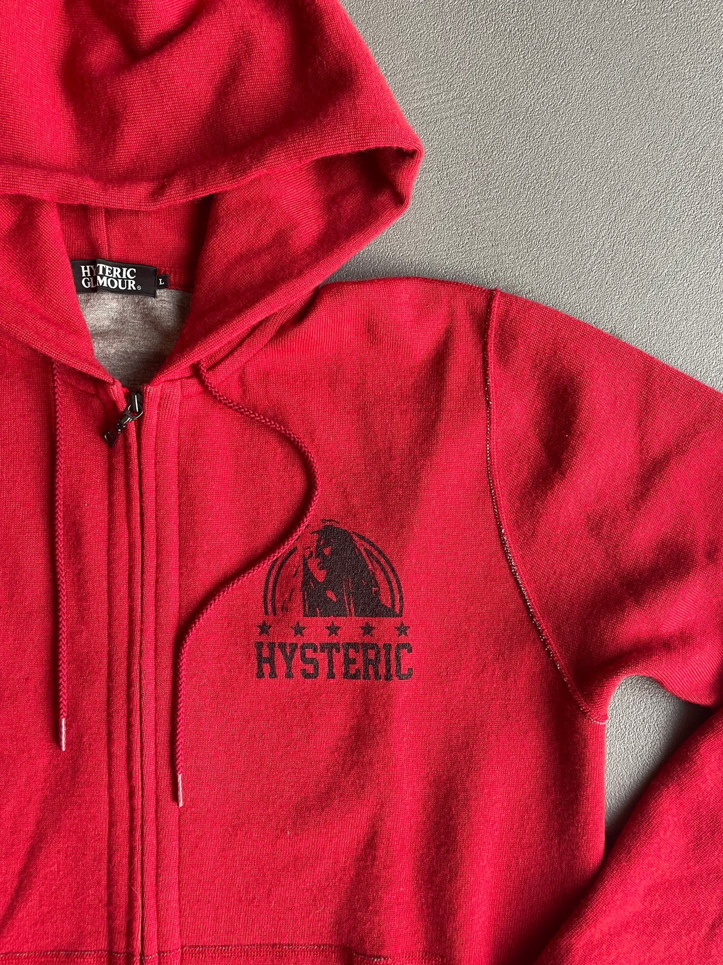 HYSTERIC GLAMOUR ROUGE ZIP UP [L]