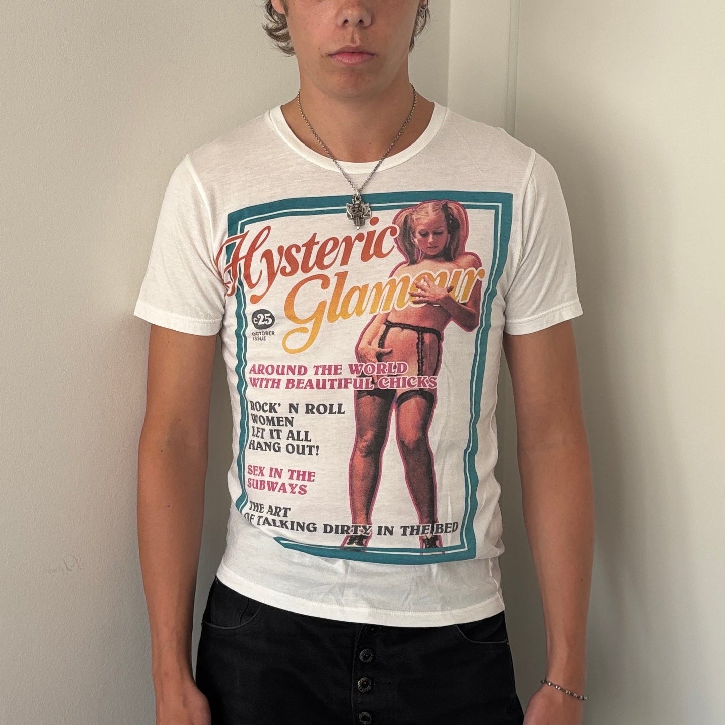 HYSTERIC GLAMOUR 25CENTS TEE WHITE [S]