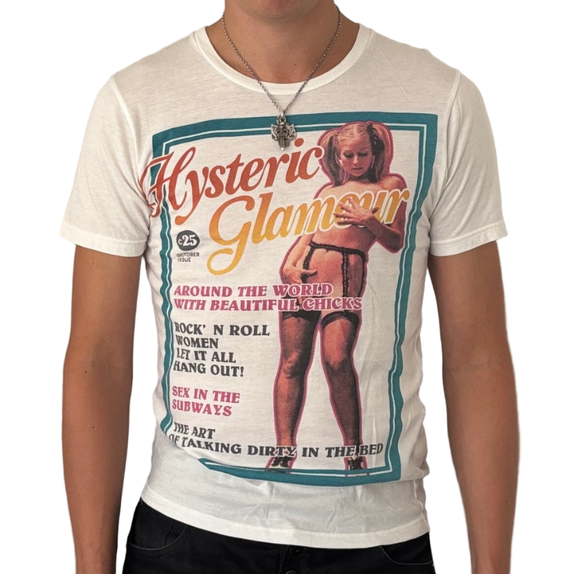 HYSTERIC GLAMOUR 25CENTS TEE WHITE [S]