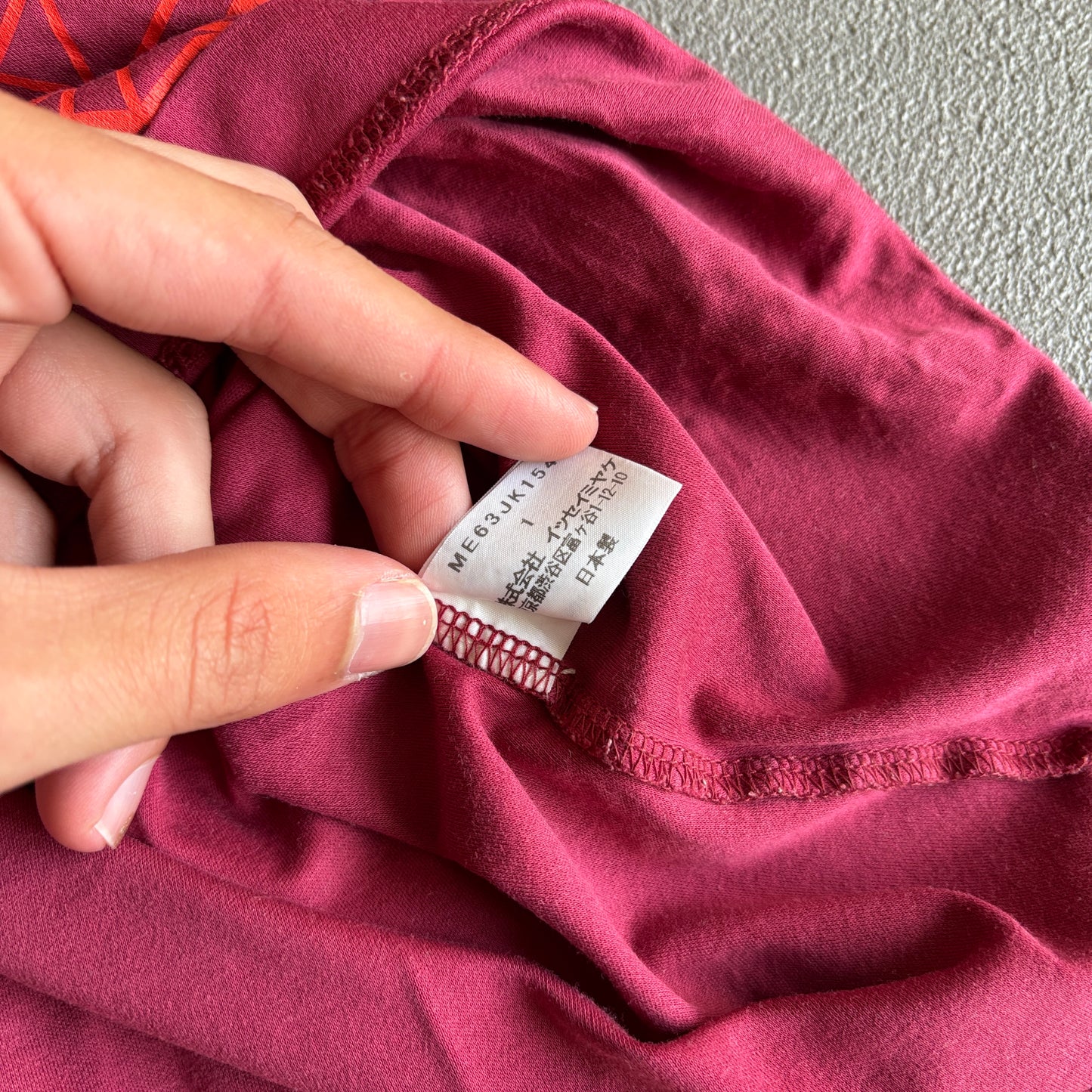 ISSEY MIYAKE PRINT TEE PINK [S]