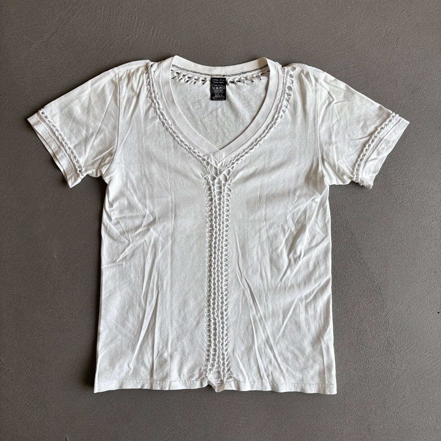SS07 NUMBER (N)INE WOVEN TEE WHITE [M]