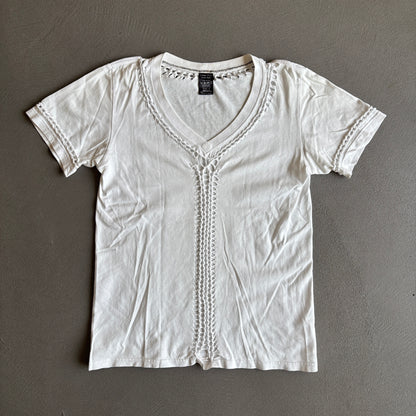 SS07 NUMBER (N)INE WOVEN TEE WHITE [M]