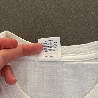 FW19 SUPREME INCORPORATED TEE WHITE [M]