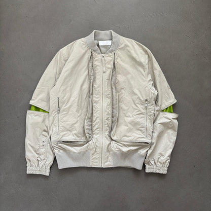 HELMUT LANG ZIP NYLON BOMBER JACKET [M]
