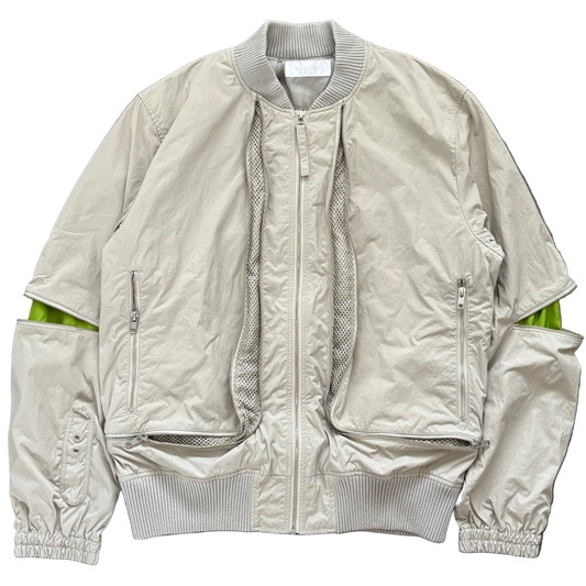HELMUT LANG ZIP NYLON BOMBER JACKET [M]