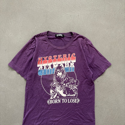 HYSTERIC GLAMOUR BORN TO LOSE PURPLE TEE [S]