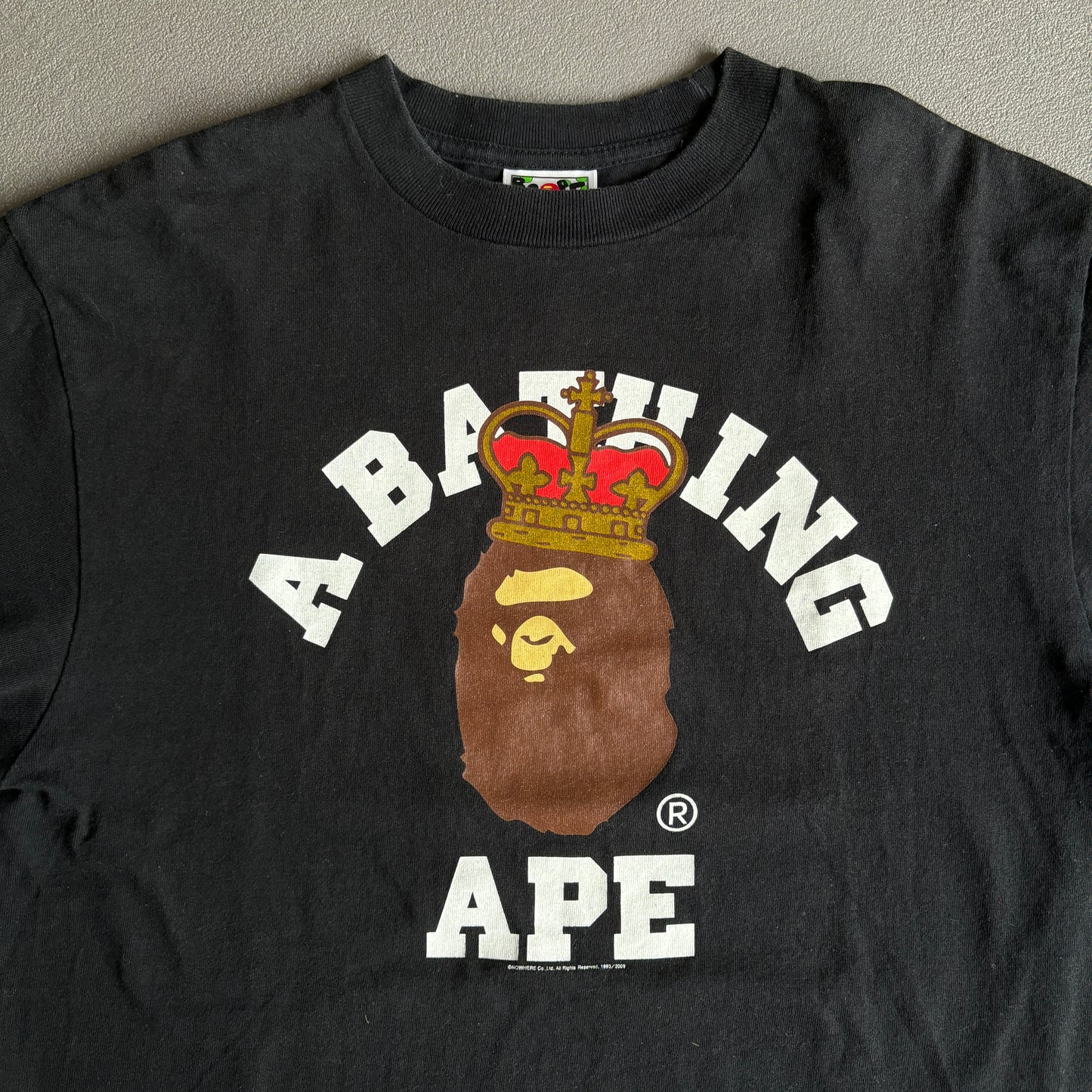 BAPE CLASSIC LOGO CROWN TEE BLACK [M]